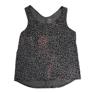 Vogo Athletica animal leopard print racerback athletic yoga gym top medium